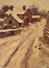 Theodore Robinson Canvas Paintings - Country Road